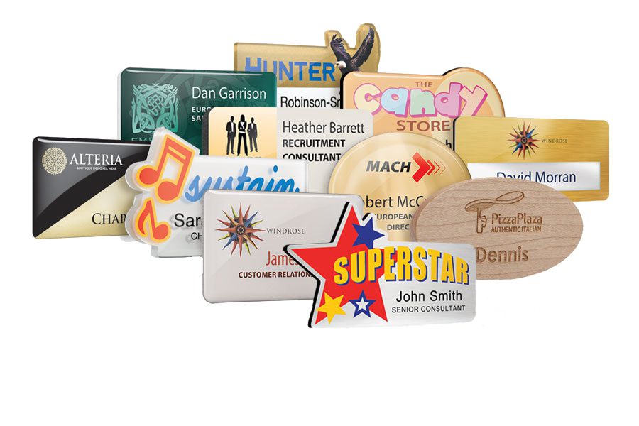 Personalised Name Badges - British Made Badges