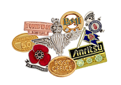 Hallmarked Solid Gold & Sterling Silver - British Made Badges