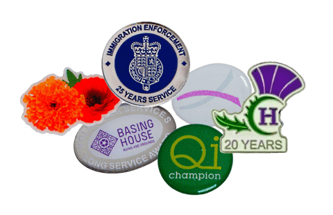 Stainless Steel & Aluminium Printed Promotional Badges - British Made Badges